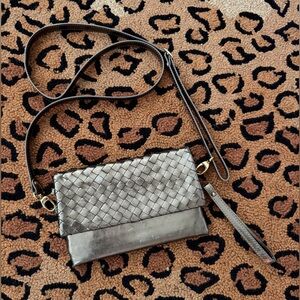 Bottega Giotti Intracciato Bronze crossbody bag